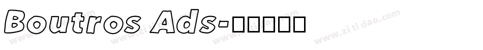 Boutros Ads字体转换